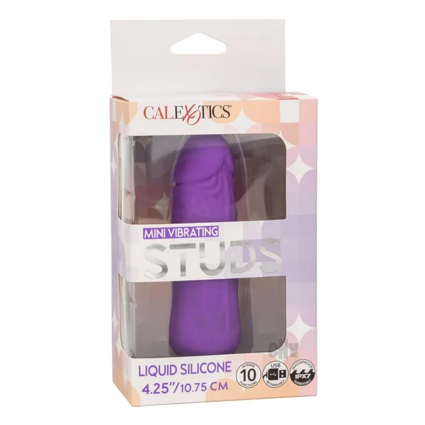 Mini Vibrating Studs Purple
