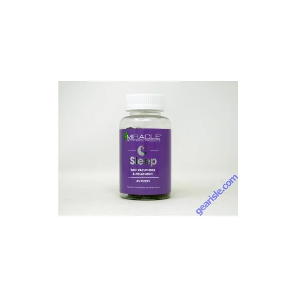 Miracle Sleep Support Passiflora Melatonin 45 Pcs Bottle Gummies