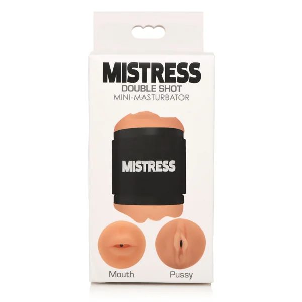 Mistress Double Shot Mini Masturbators Mouth and Pussy Medium Tone