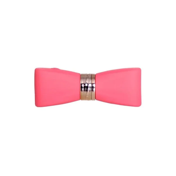 M`Lady Pinpoint Silicone Rechargeable Bow Tie Wand – Coral