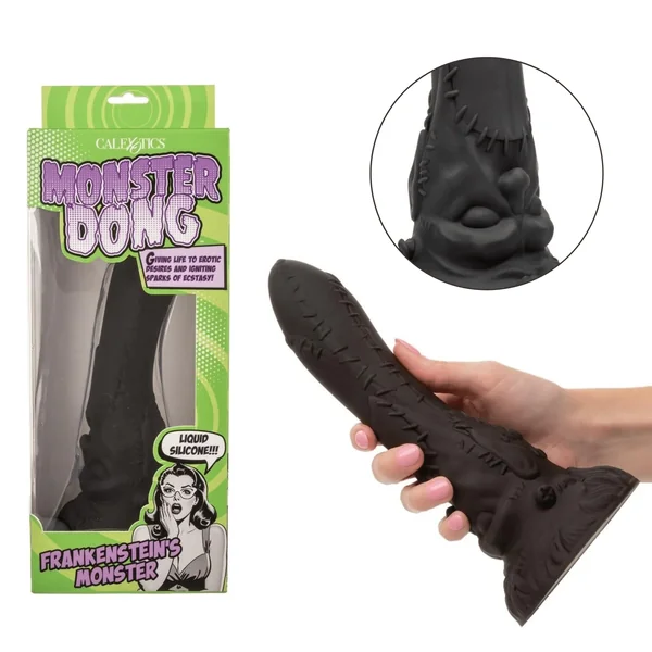 Monster Dong Frankensteins Monster Black Silicone Dildo