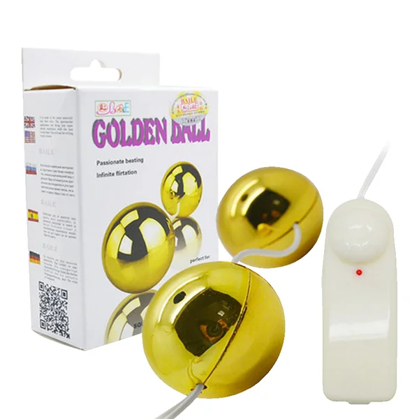 MULTI SPEED GOLDEN BEN WA VIBRATING BALLS ANAL VAGINAL BV-013