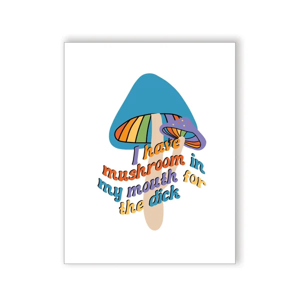 Mushroom D Greeting Card