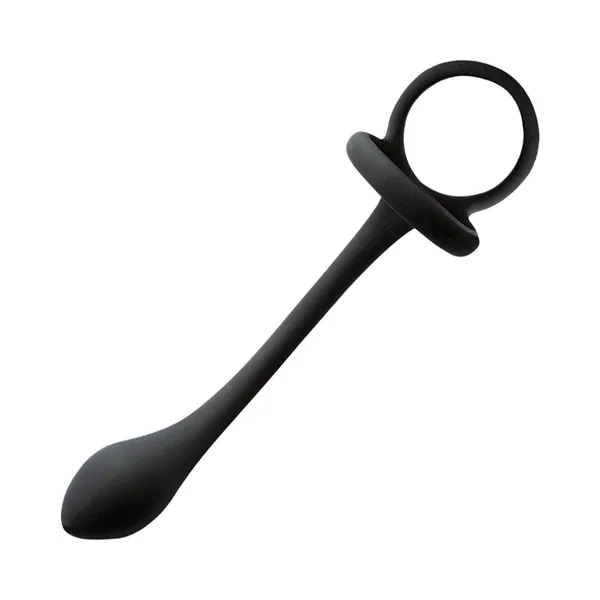 My Cockring Cockring With Weighed Buttplug Black