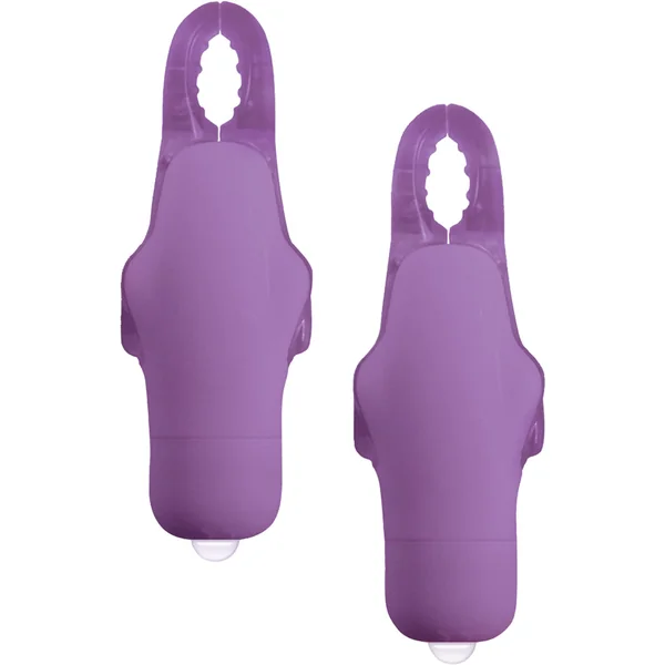 My First Nipple Clamps Vibrating Wireless Purple