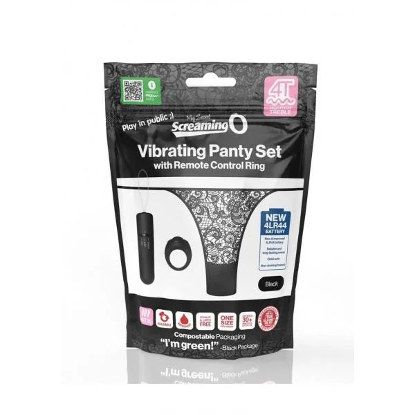 My Secret Screaming O 4t Panty Vibe Blk