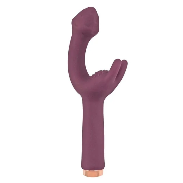 Mystique Vibrating Massagers Rechargeable Silicone G-Spot Vibrator – Eggplant