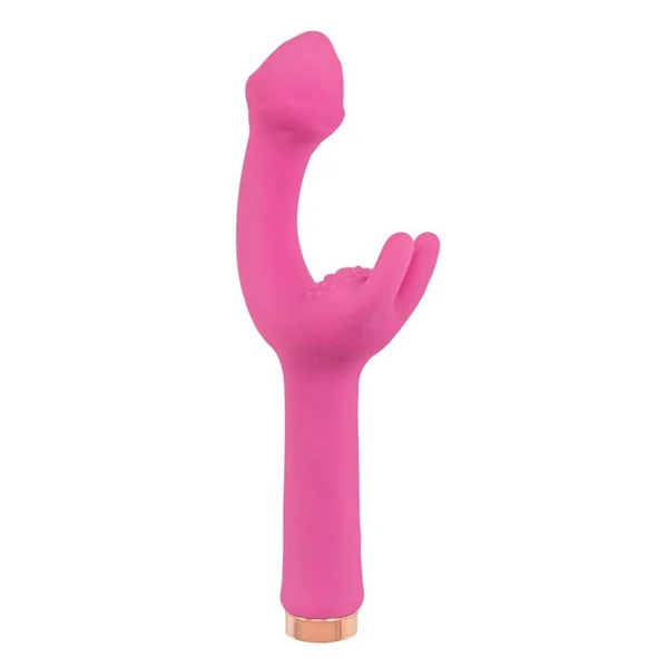 Mystique Vibrating Massagers Rechargeable Silicone G-Spot Vibrator – Pink