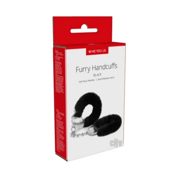 Myu Furry Handcuffs Black