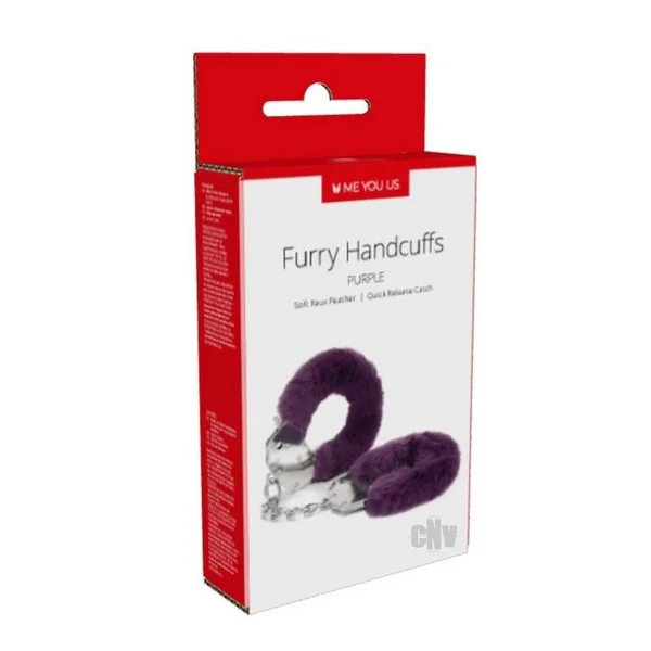 Myu Furry Handcuffs Purple