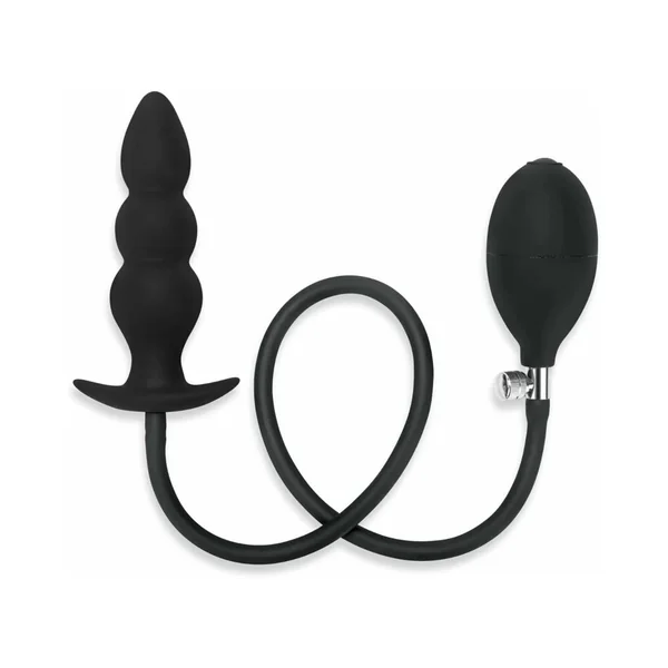 Myu Inflatable Anal Beaded Plug Blk