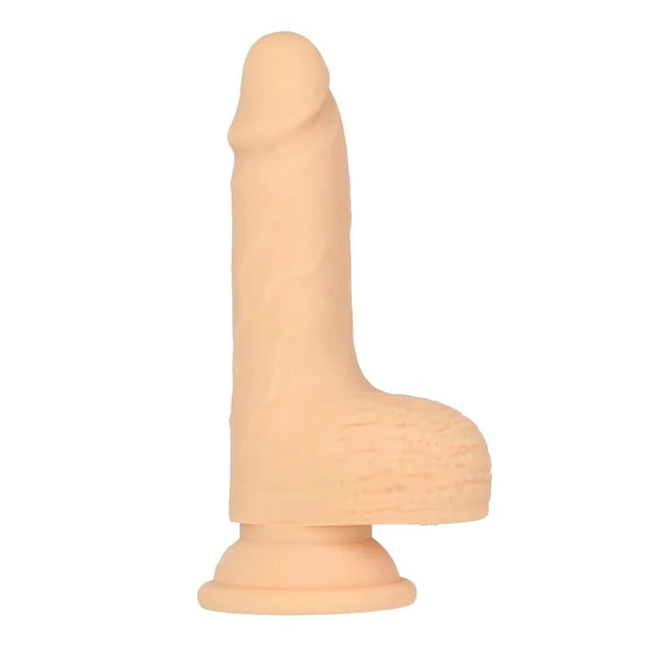 Naked Addiction Silicone Rechargeable Thrusting Dildo with Remote Control 6.5in – Vanilla