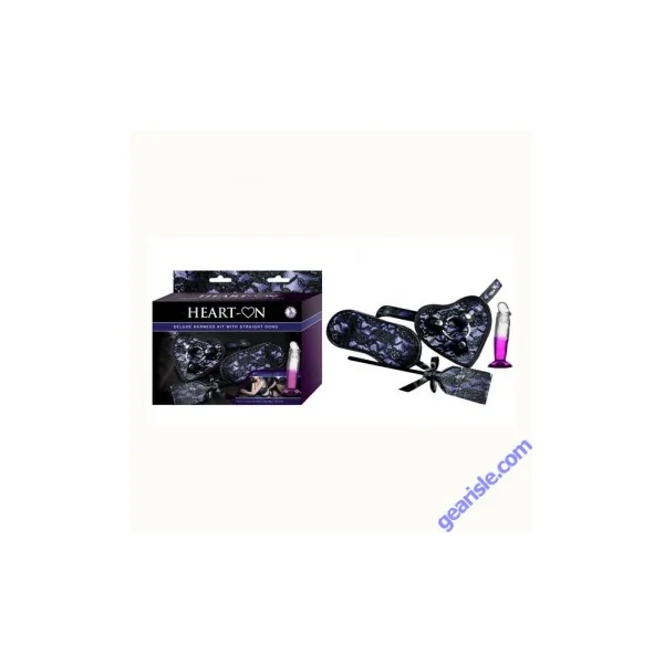 NassToys Heart On Deluxe Harness Kit Straight Dong Purple Paddle