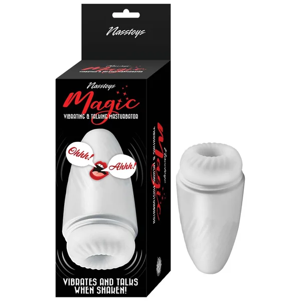 Nasstoys Magic Talking Masturbator (White) – Vibrating Masturbator