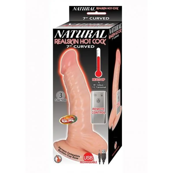 Natural Realskin Hotcock Curved 7 Fle