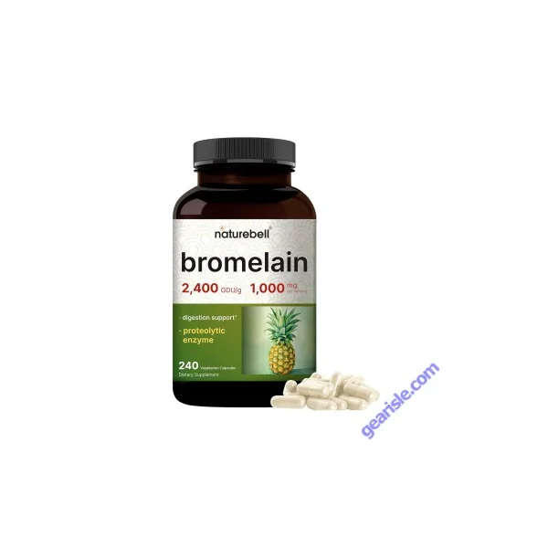 NatureBell Bromelain Enzyme Formula Digestion & Joint Support 240 Capsules
