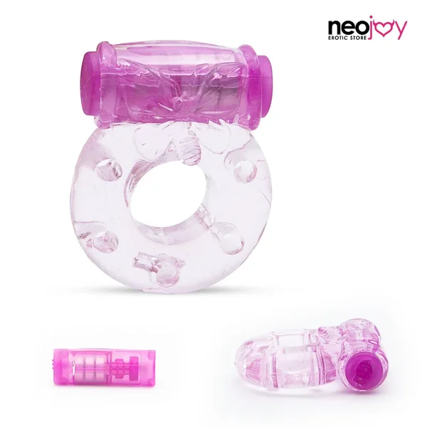 Neojoy Jelly Cock Ring for Enhanced Erection Clitoral Bullet Vibrator – 3.5cm