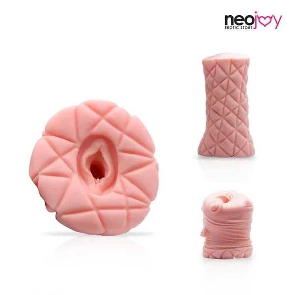 Neojoy Male Masturbator TPE Realistic Vagina & Ass – Flesh – 6 inch -15cm