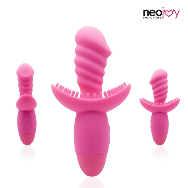 Neojoy Silicone Twist G-spot Clitoral Vibrator 10-Speed Functions – Pink