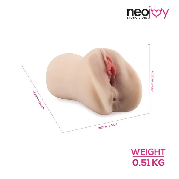 Neojoy – Two holes Pussy stroker – 15.2CM – Light Skin