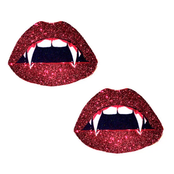 Neva Nude - Glitter Vampire Lips Pasties