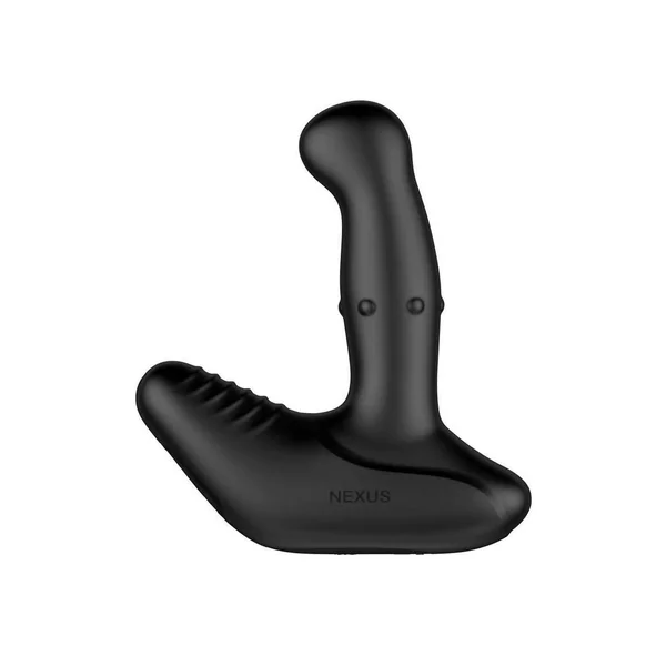 Nexus REVO Ring Rechargeable Silicone Osciliating Ring and Rotating Prostate Massager with Remote Control – Black