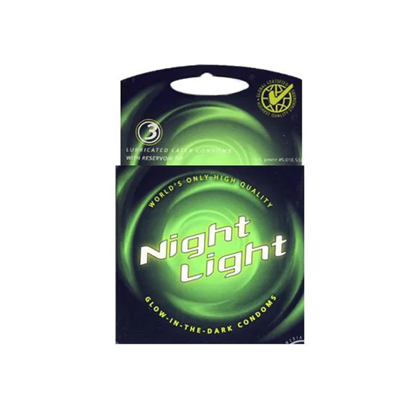 Night Light Glow In The Dark Condoms Lubricated