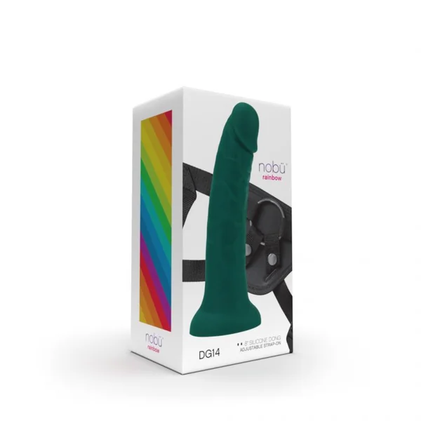 Nobü Rainbow DG14 8″ Dildo and Harness