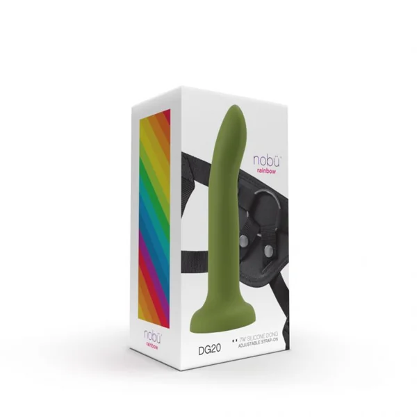 Nobü Rainbow DG20 7.75″ Dildo and Harness