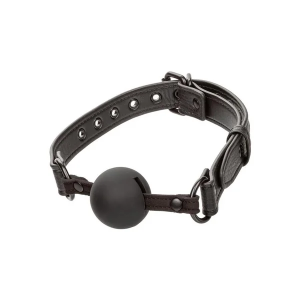 Nocturnal Collection Adjustable Silicone Ball Gag – Black