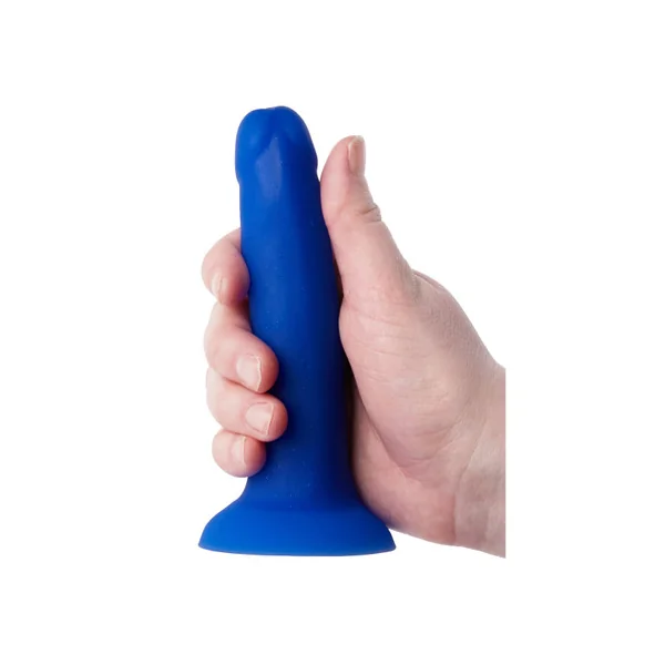 Nood Colours Dual Density Liquid Silicone Dildo – 5.1 Inch – Blue