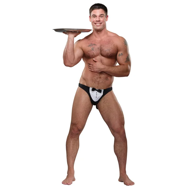 Novelty Maitre D Thong Black O/s