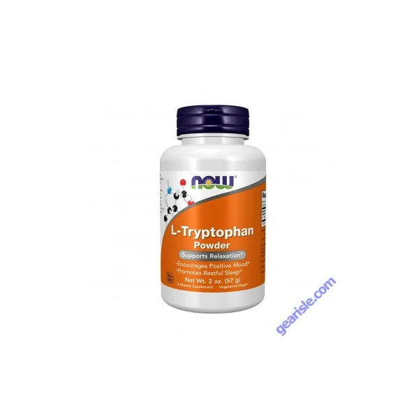 NOW L-Tryptophan Powder Supports Relaxation & Sleep 2 Oz