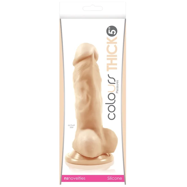 NS Novelties Colours Pleasures Thick 5" Dildo - White