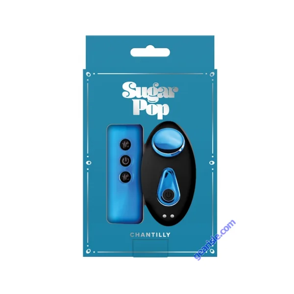 NS Sugar Pop Chantilly Remote Controlled Blue Vibrator Silicone