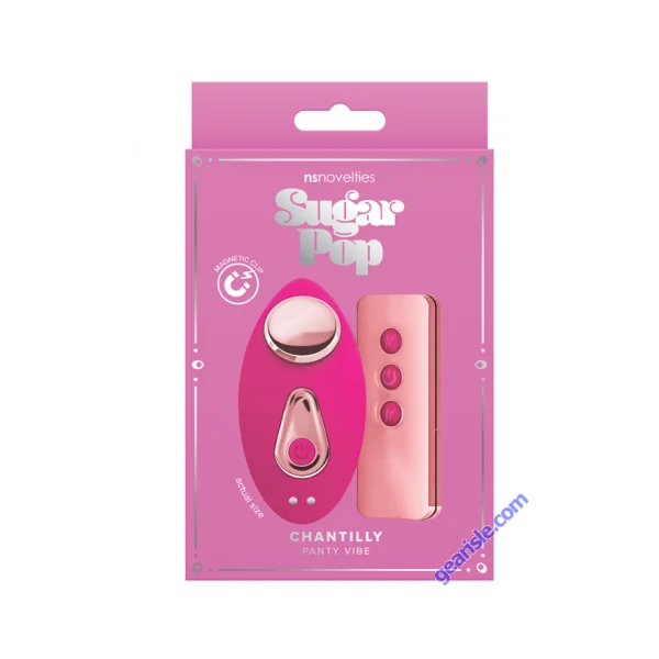NS Sugar Pop Chantilly Remote Controlled Vibrator Silicone Pink