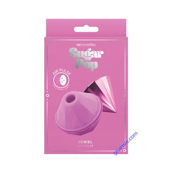 NS Sugar Pop Jewel Air Pulse Vibrator Rechargeable Silicone Pink