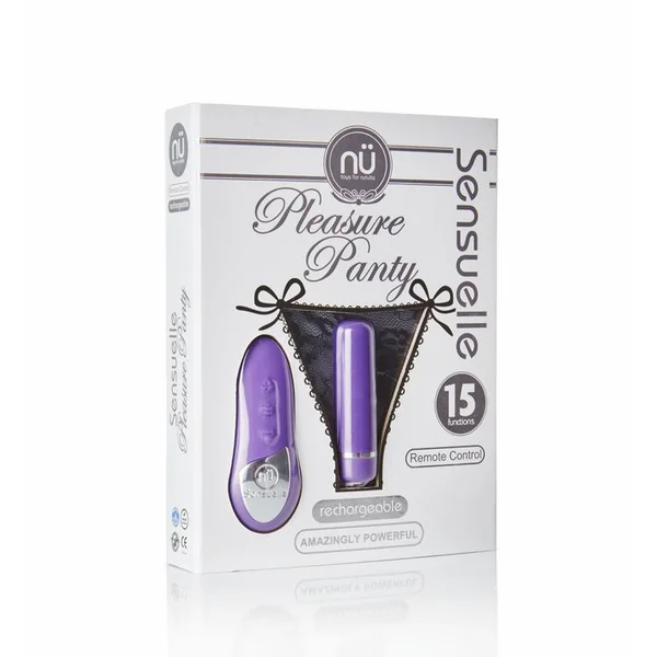 Nu Sensuelle Pleasure Panty Bullet w/Remote Control 15 Function - Purple