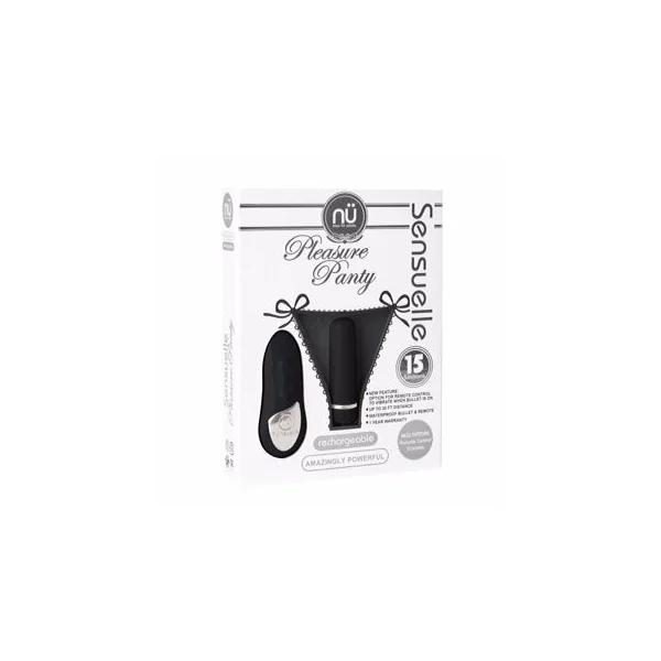 Nu Sensuelle Pleasure Panty Bullet w/Remote Control 15 Functions - Black