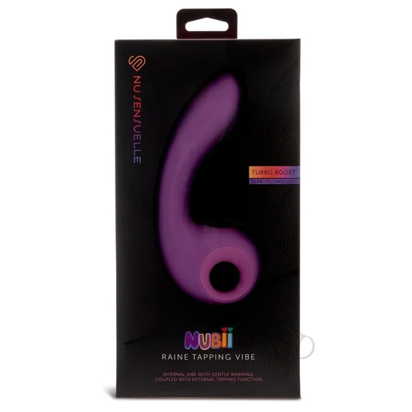 Nu Sensuelle Raine Nubii Rechargeable Silicone G-Spot Tapping Vibrator - Purple