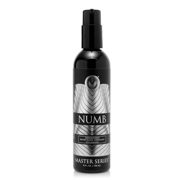 Numb Desensitizing Water Based Lubricant with Lidocaine – 8 oz