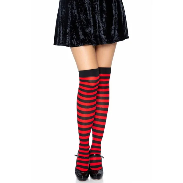 Nylon Striped Stockings