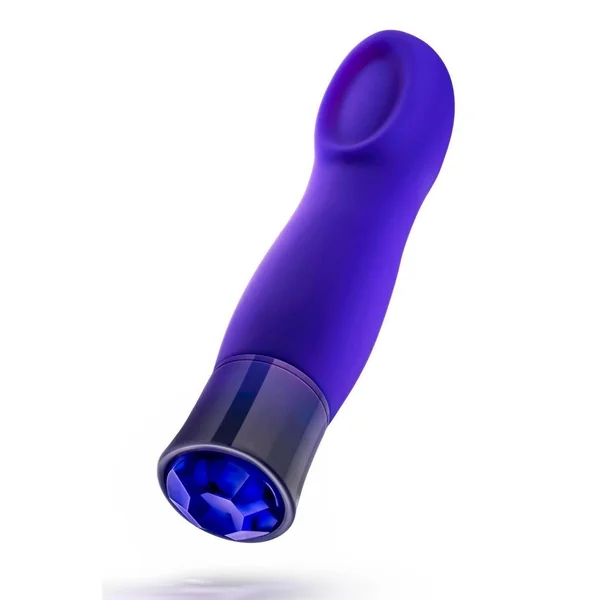 Oh My Gem Mystery Rechargeable Silicone G-Spot Vibrator – Sapphire