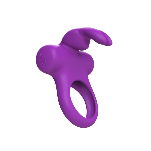 Ohhh Bunny Frisky Purple Vibrating Ring for Couples Play