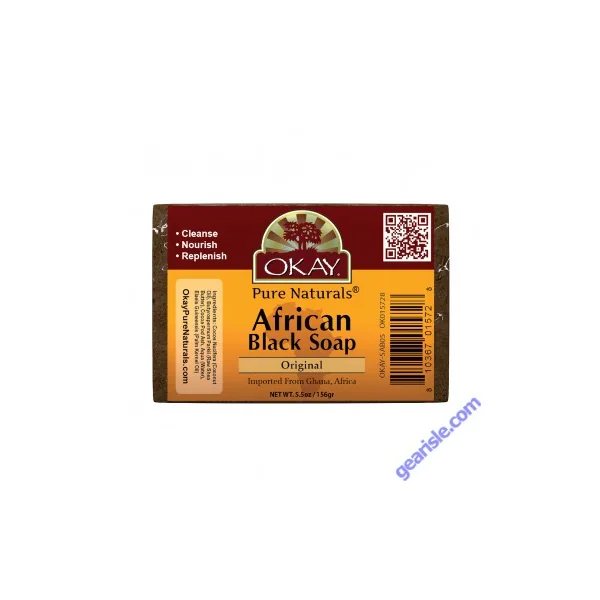 OKAY African Black Original Soap Deep Moisturizing Cleanser 5.5 oz