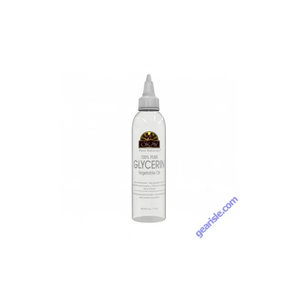 OKAY Pure Glycerin Vegetable Oil Skin Hair & Lip Moisturizer 6oz