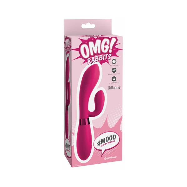 OMG! Rabbits #Mood Silicone Vibrator Pink