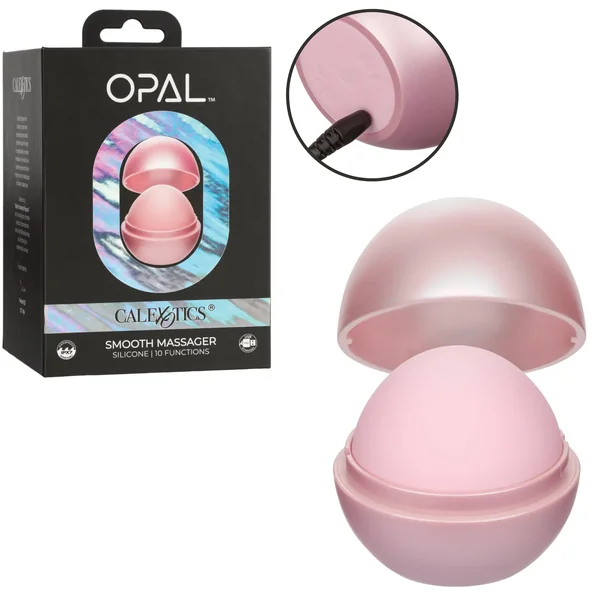 Opal Smooth Massager Palm Size DiscreetSilicone Travel-Friendly Clitoral Vibrator