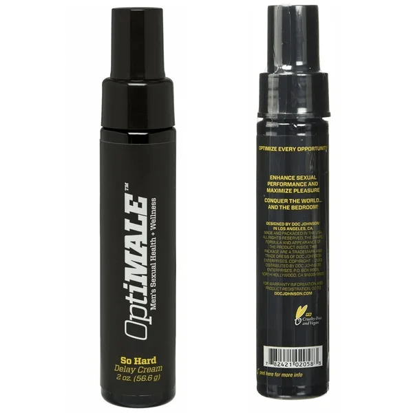 OptiMALE Penis Desensitizing So Hard Delay Cream Sexual Enhancer 2oz