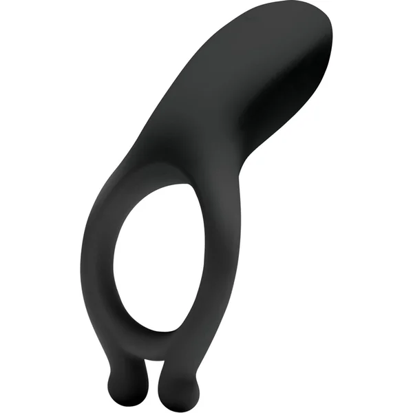 OptiMALE Rechargeable Silicone Vibrating Cock Ring – Black